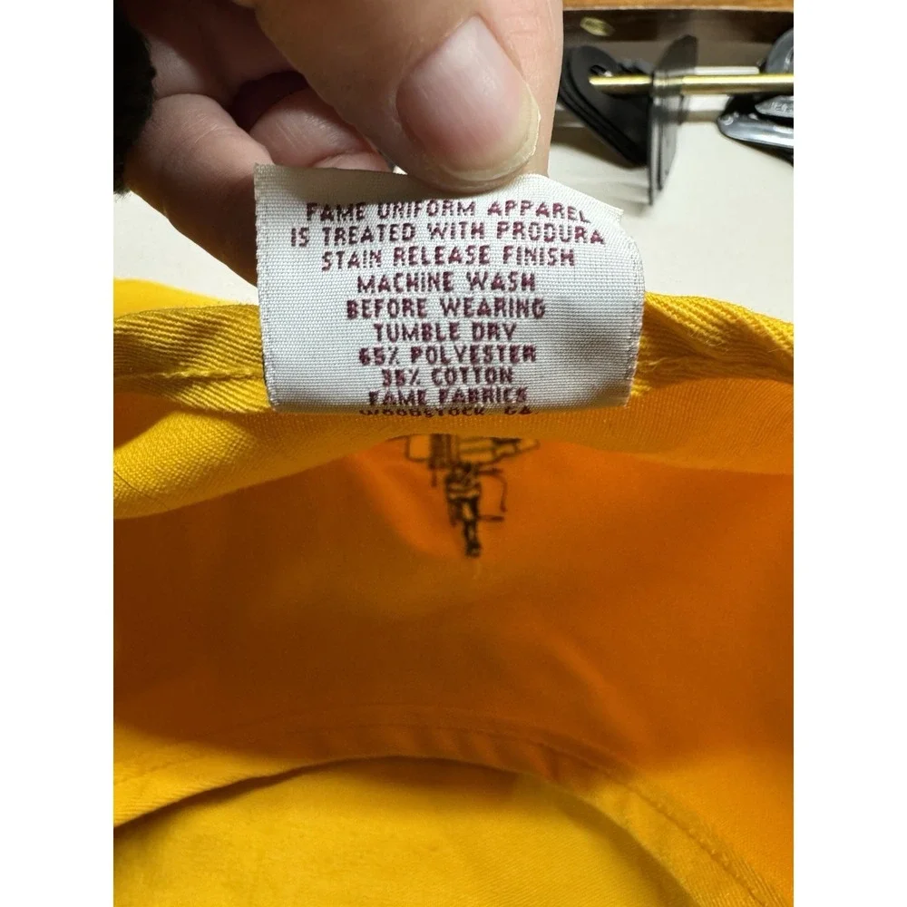 Vintage Whole Foods Market Bellaire Child Apron Made USA Yellow‎